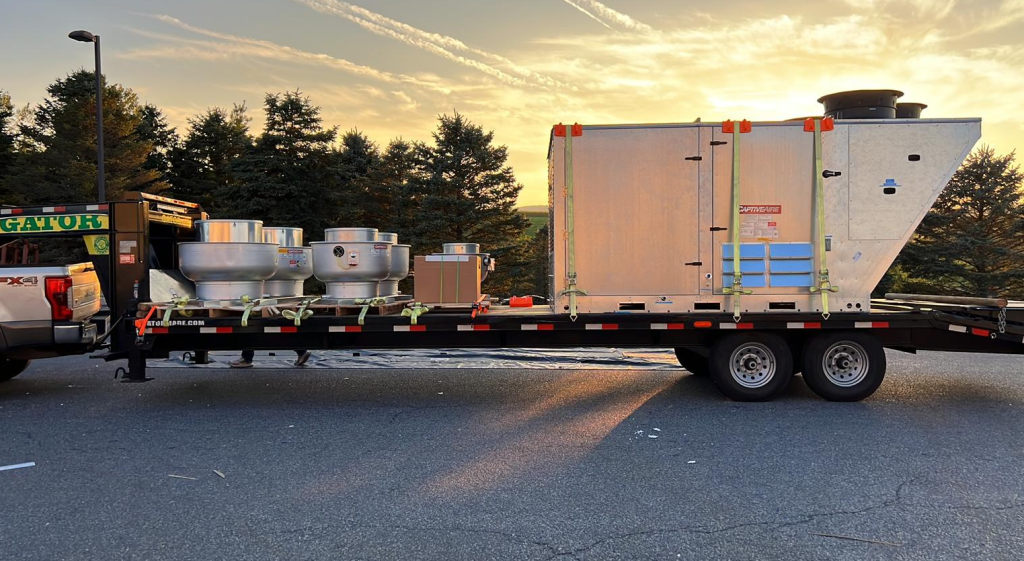 Specialized logistics solutions using a flatbed